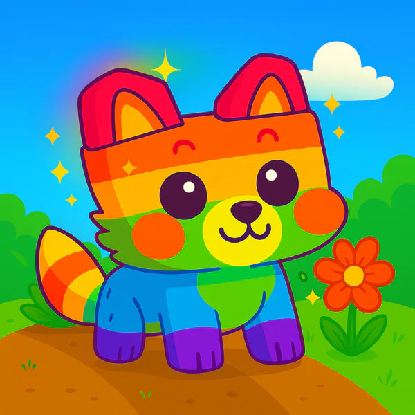 Rainbow Raccoon