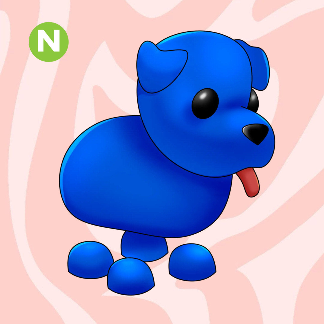 Neon Blue Dog