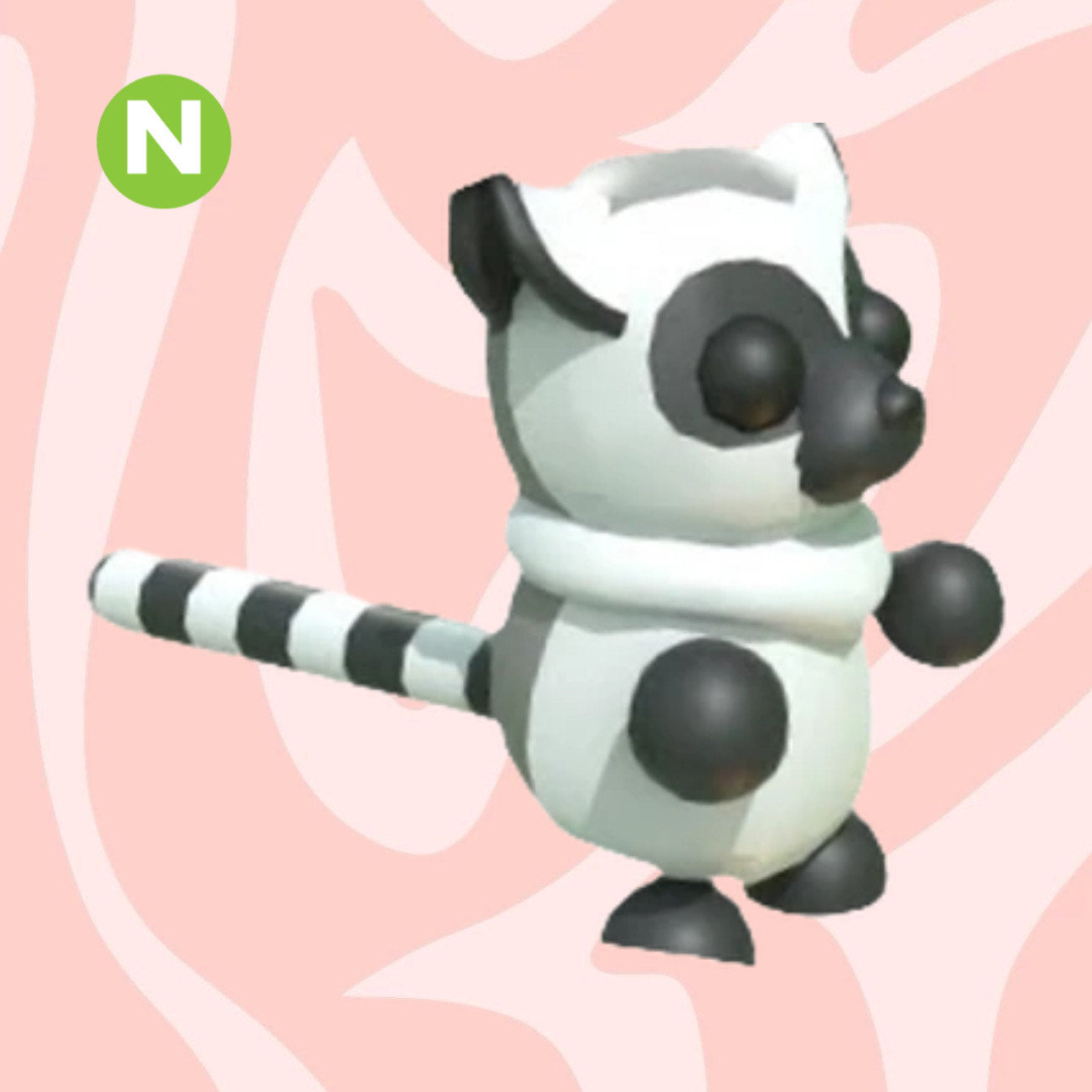 Neon Ring-Tailed Lemur