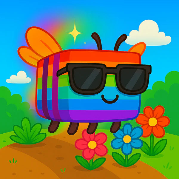 Rainbow Disco Bee
